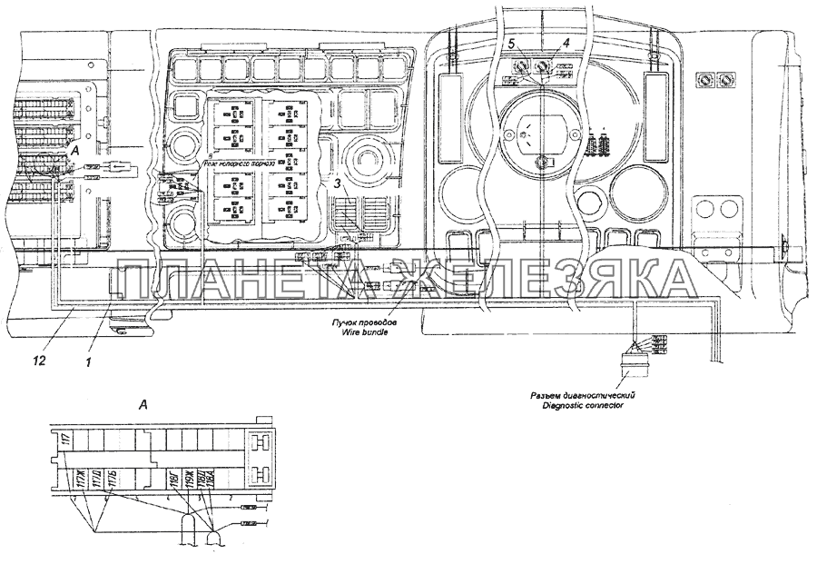 65201-3859001-40 Установка электрооборудования АБС КамАЗ-6522 (Euro-2, 3)